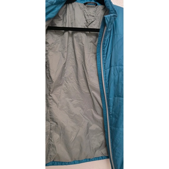 L.L. Bean Teal Blue Quilted Primaloft Stowaway‎ Jacket Women's Lightweight - Picture 9 of 14